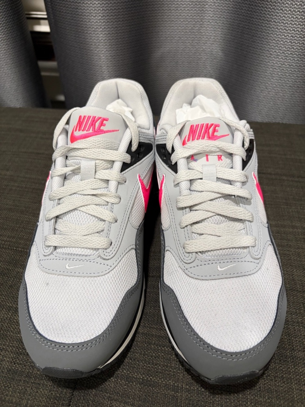 Nike Women's Gray White Pink Air Max Style Athletic Shoes